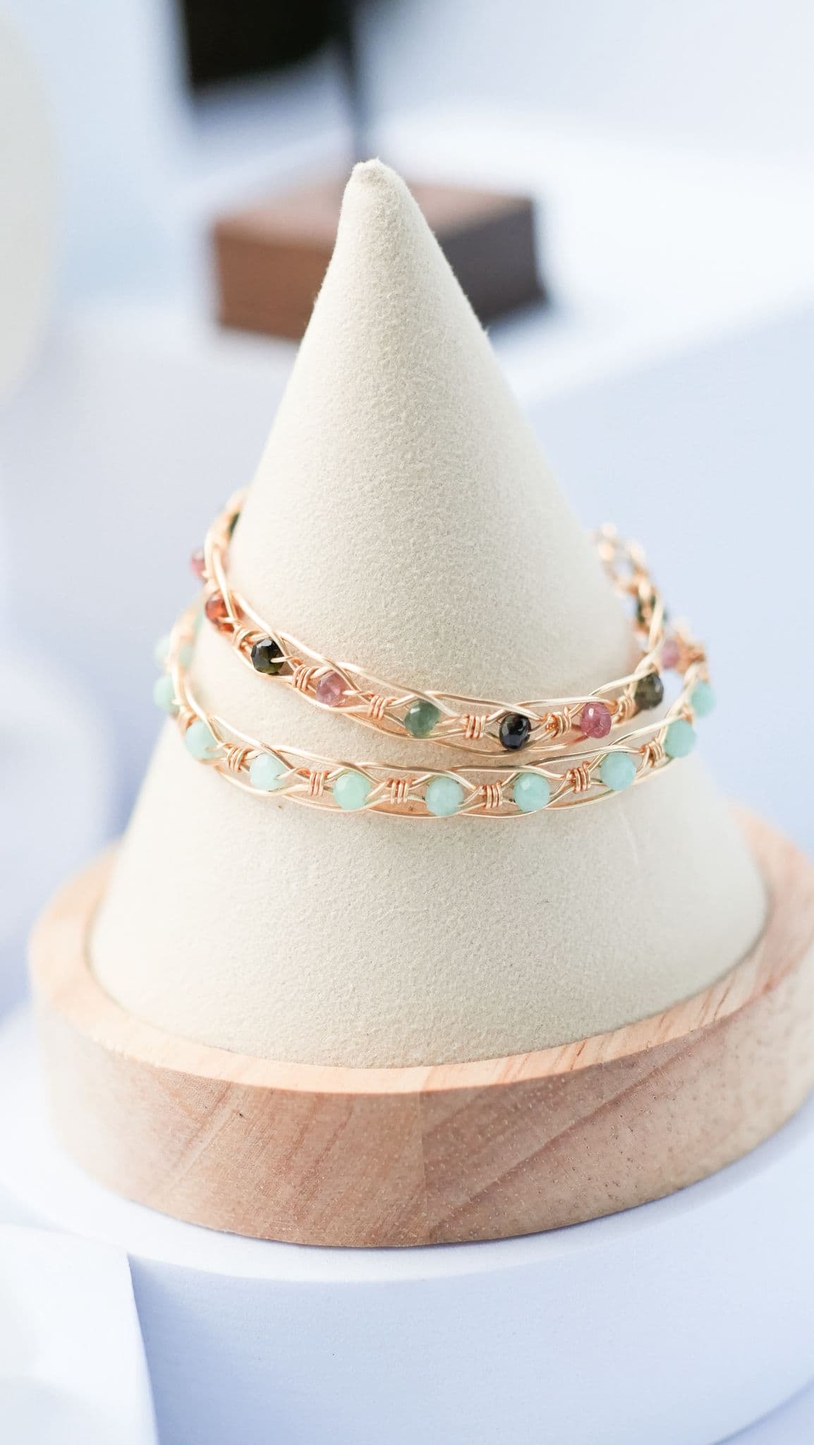 Tourmaline Rose Gold Bracelet view 2