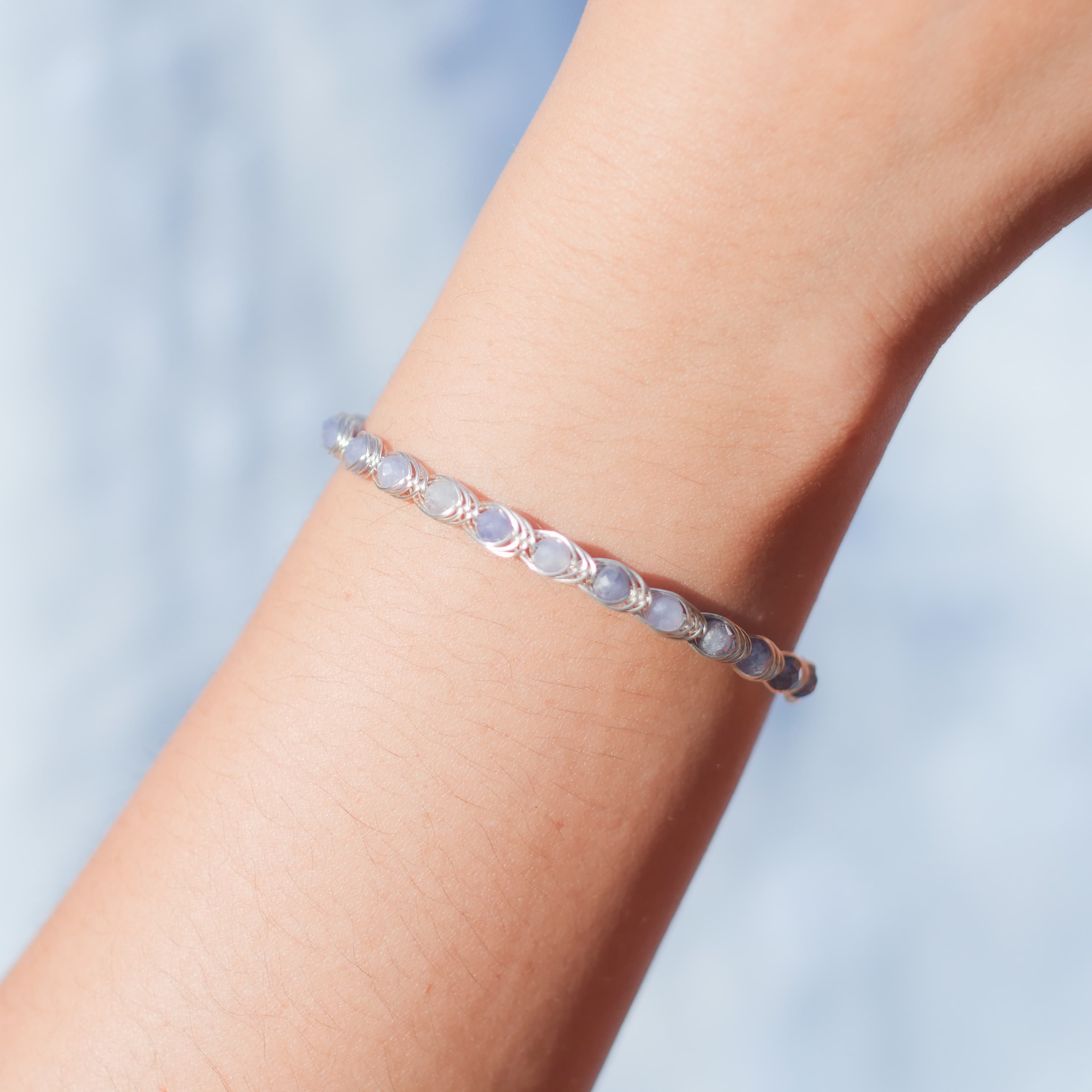 Tanzanite Prosperity Bracelet - Silver plated