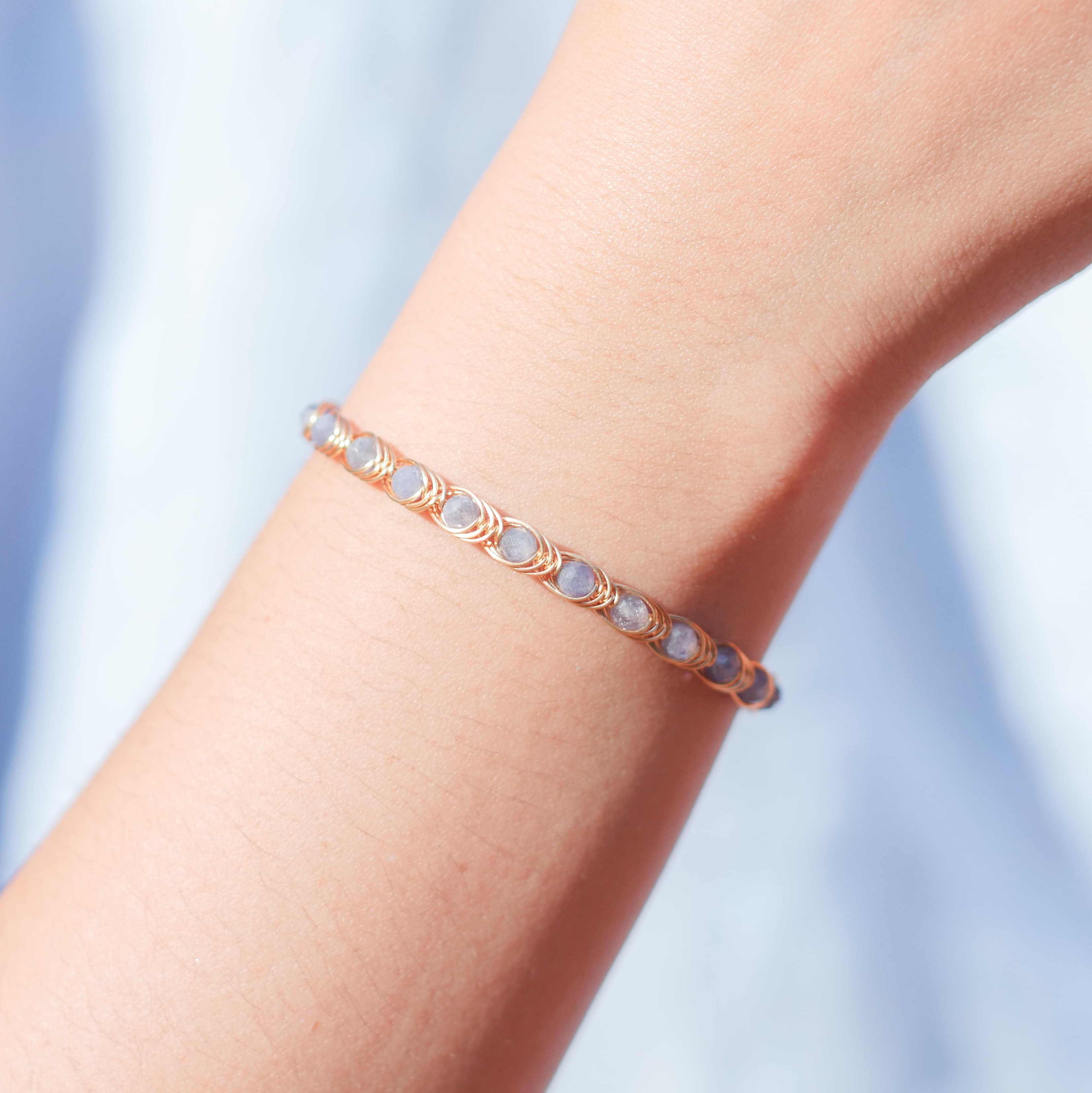 Tanzanite Prosperity Bracelet -Gold Plated