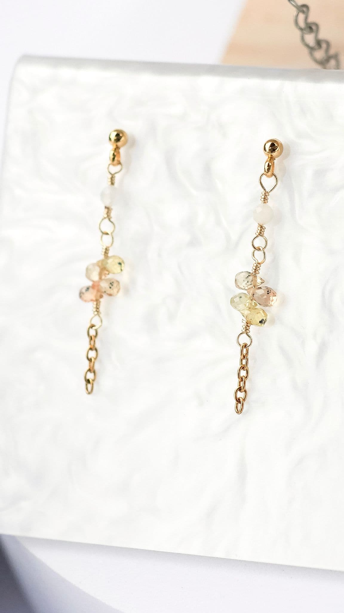 Citrine Flower Earrings